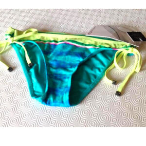Oakley Side Tie Turquoise Bikini Bottoms